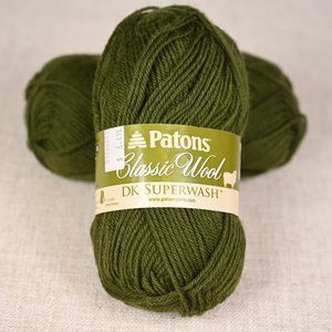 4 skeins-Classic Wool DK Superwash yarn Colour Green